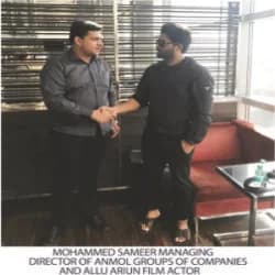 With Allu Arjun, film actor