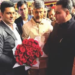 With N. Chandrababu Naidu, Chief Minister of Andhra Pradesh